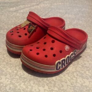 CROCS Kids Red Slip-On Sandals